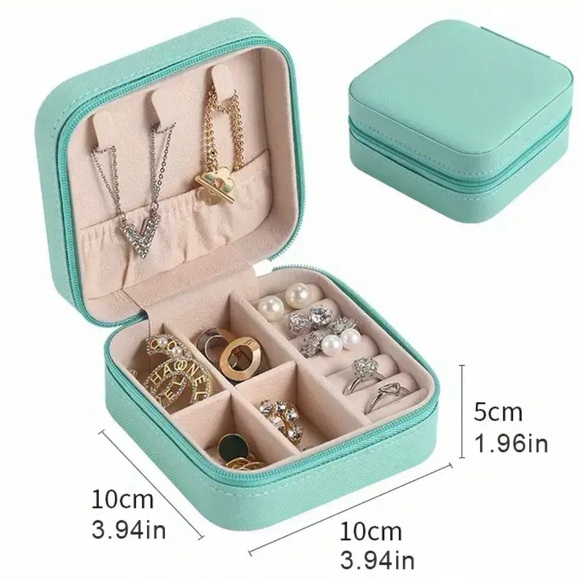 Jewelry - NWT 1pc Travel Jewelry Case - Mini PU Leather Organizer For Jewelry